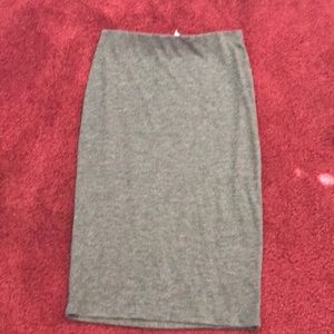 plain gray skirt